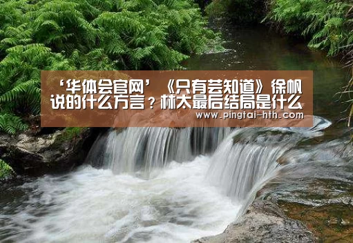 ‘华体会官网’《只有芸知道》徐帆说的什么方言?林太最后结局是什么?(图4) 华体会APP下载